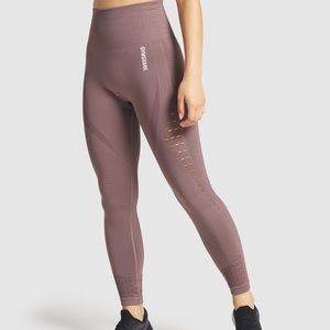 Gymshark Energy+ Seamless Legging - Taupe/Purple